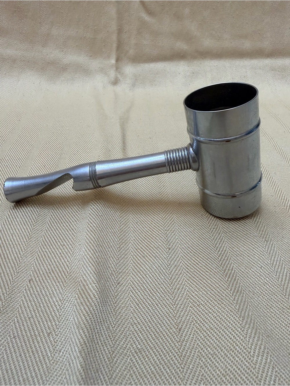Vintage MCM bar jigger, cork screw, bottle opener and hammer